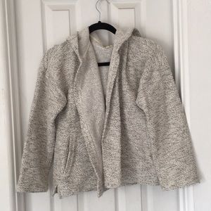Hooded wrap sweater